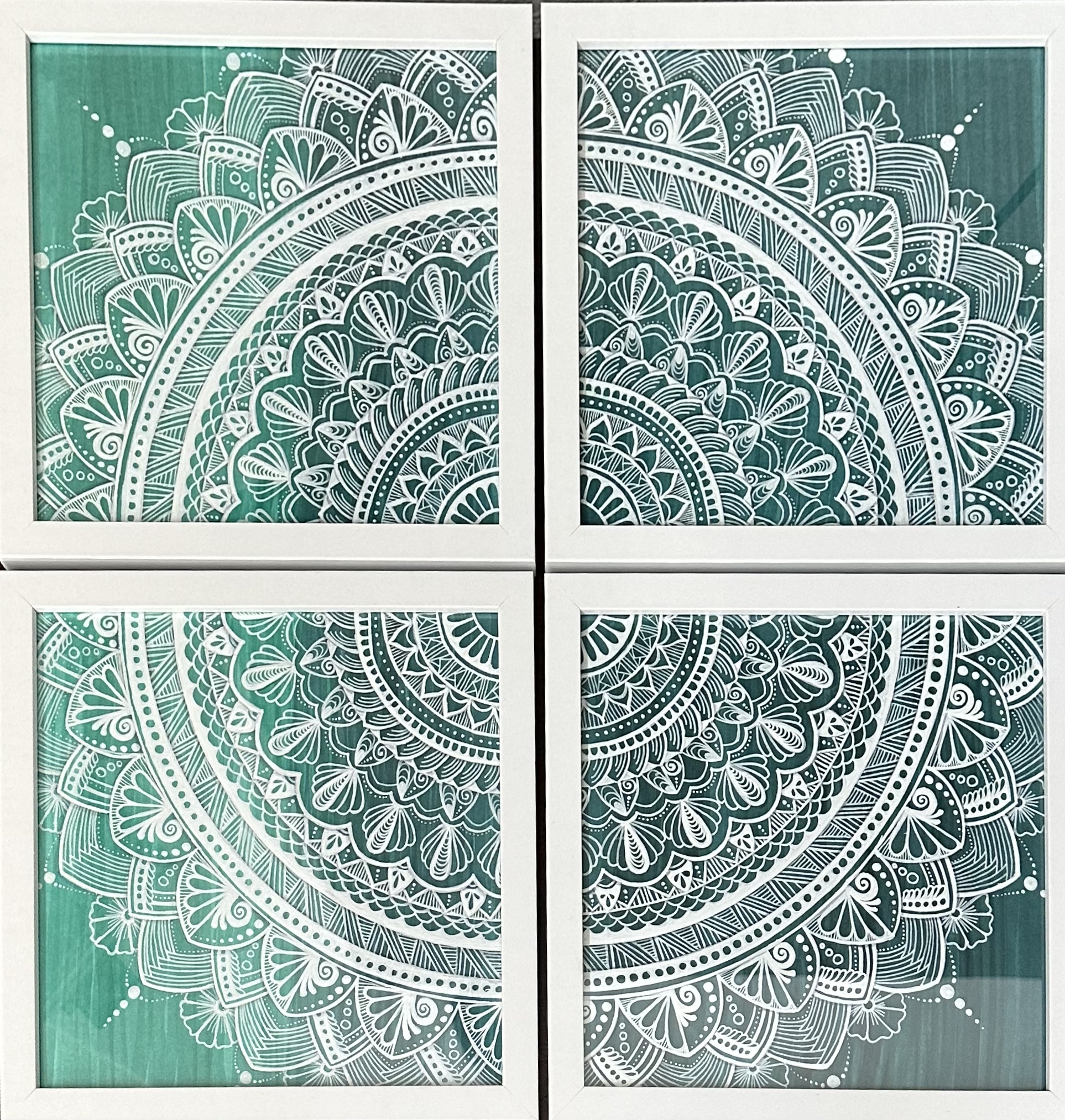 Four in One Faded Mandala